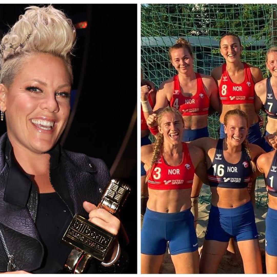 Pink offers to pay fine for Norwegian women’s handball team amid ‘sexist’ scandal