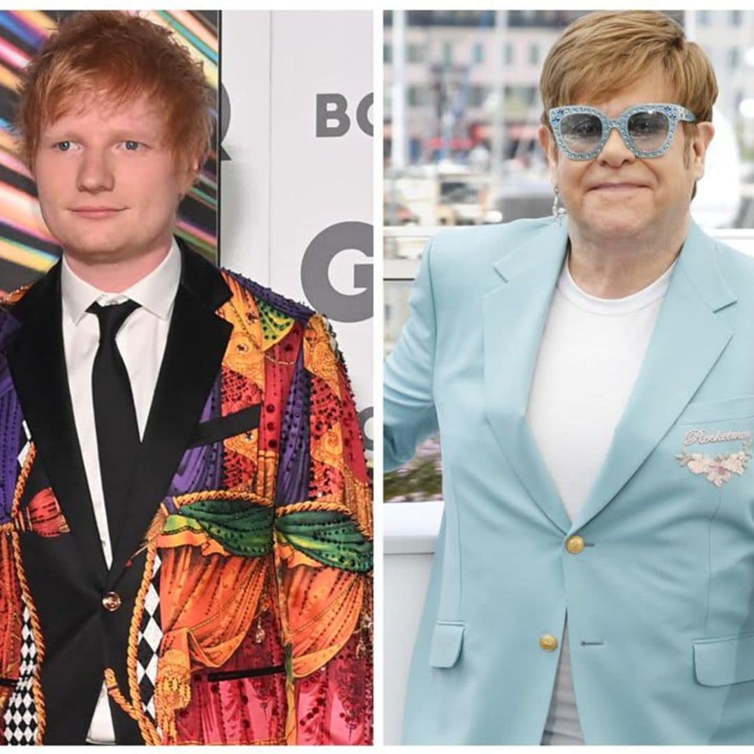 Ed Sheeran reveals Elton John styled him in Versace for the GQ Awards