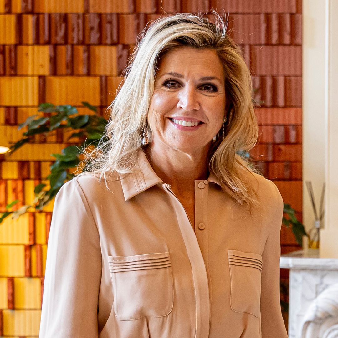 Queen Máxima dazzles in blush-toned jumpsuit and platform heels during Narendra Modi’s Netherlands visit
