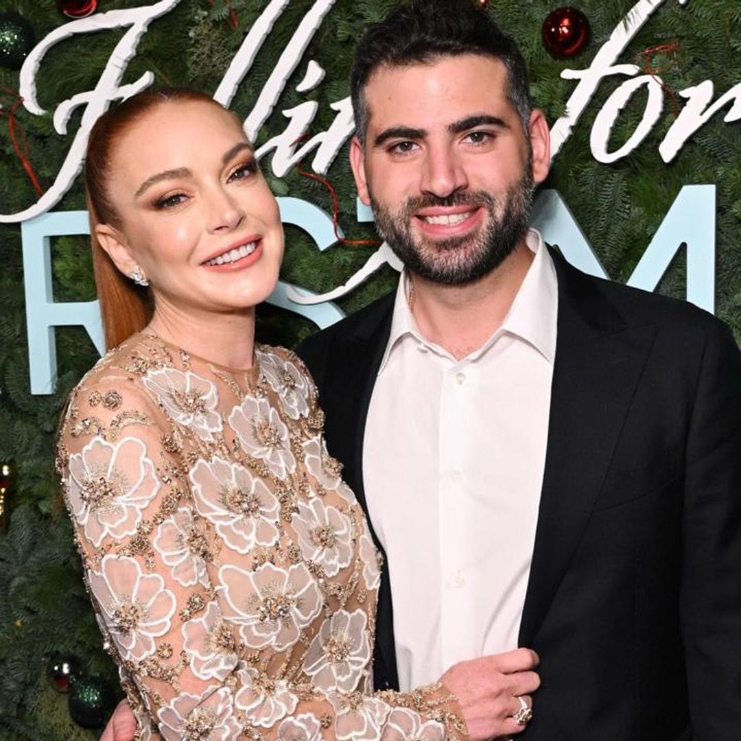 Lindsay Lohan and husband Bader Shammas make red carpet debut at the premiere of her new film