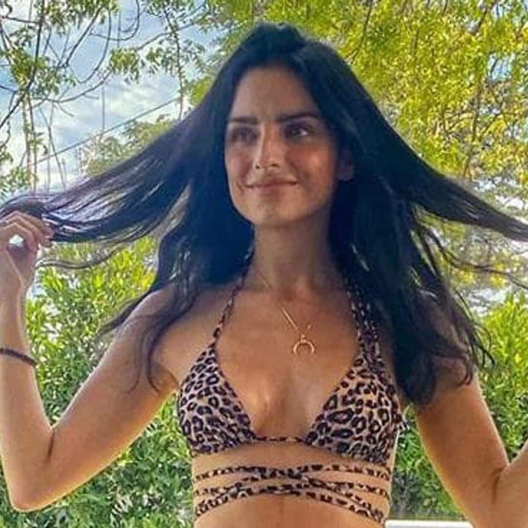 Aislinn Derbez is ready for summer in tiny leopard print bikini