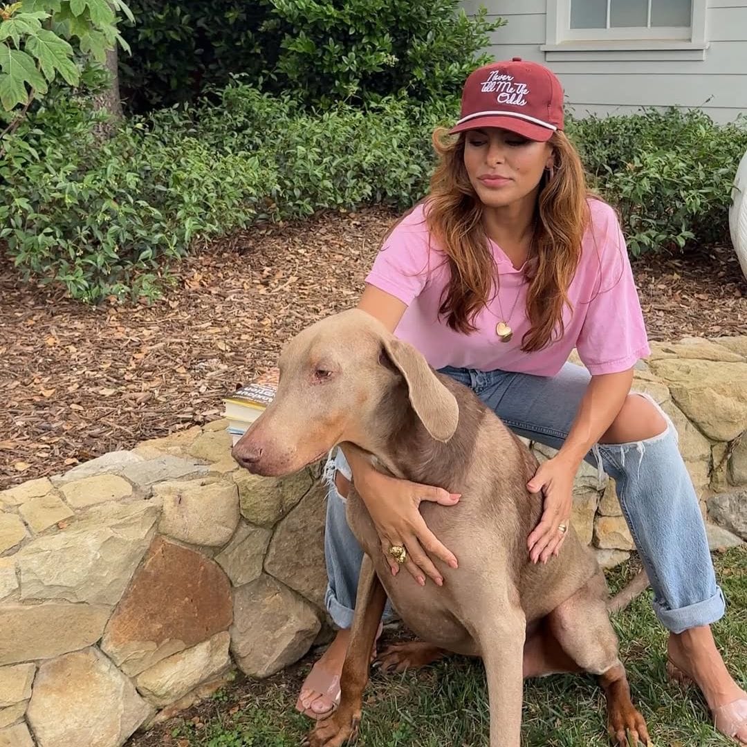Eva Mendes' dogs go viral: Lucho's camera hate vs. Magic's model poses