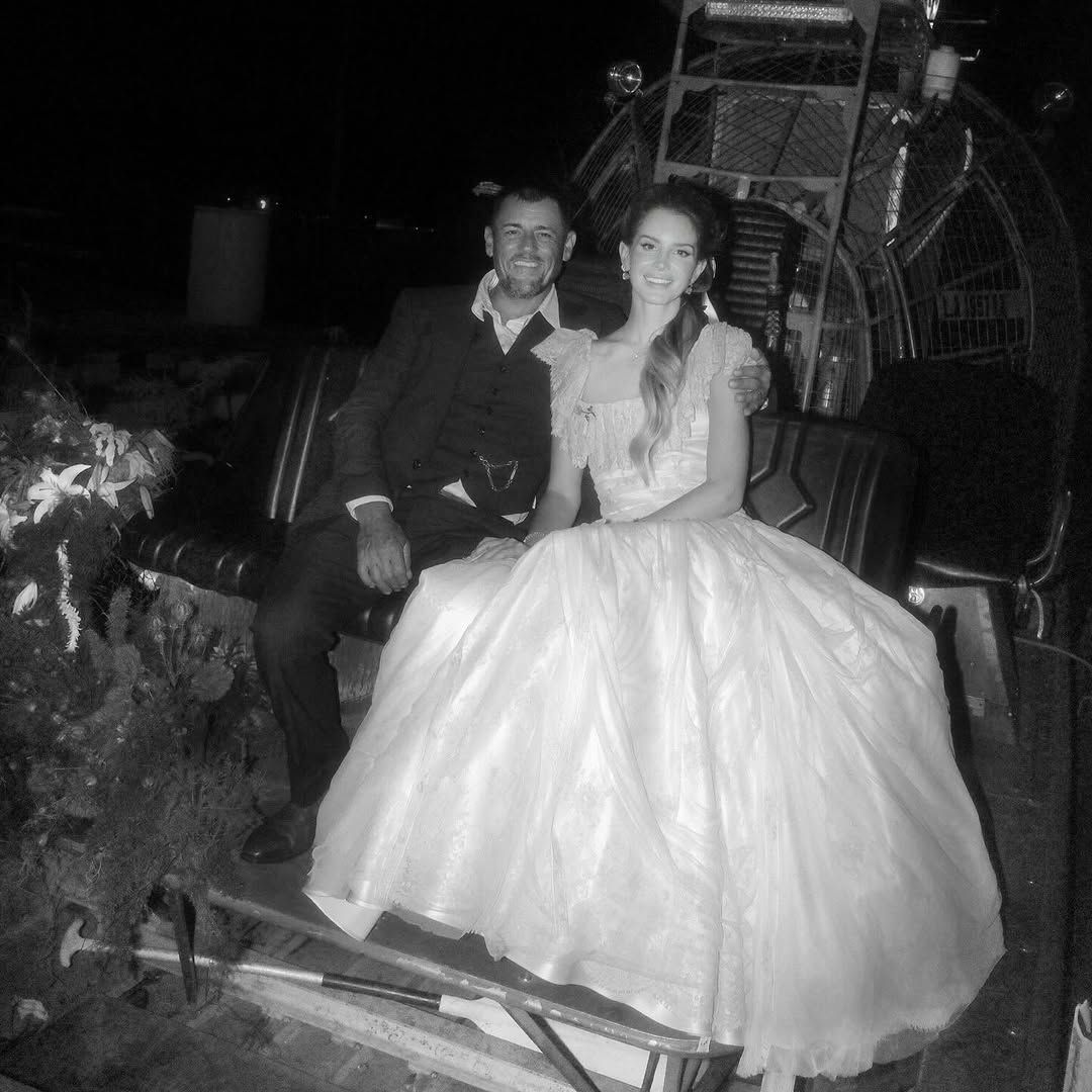 Lana Del Rey celebrates first wedding anniversary by sharing intimate photos from her ceremony