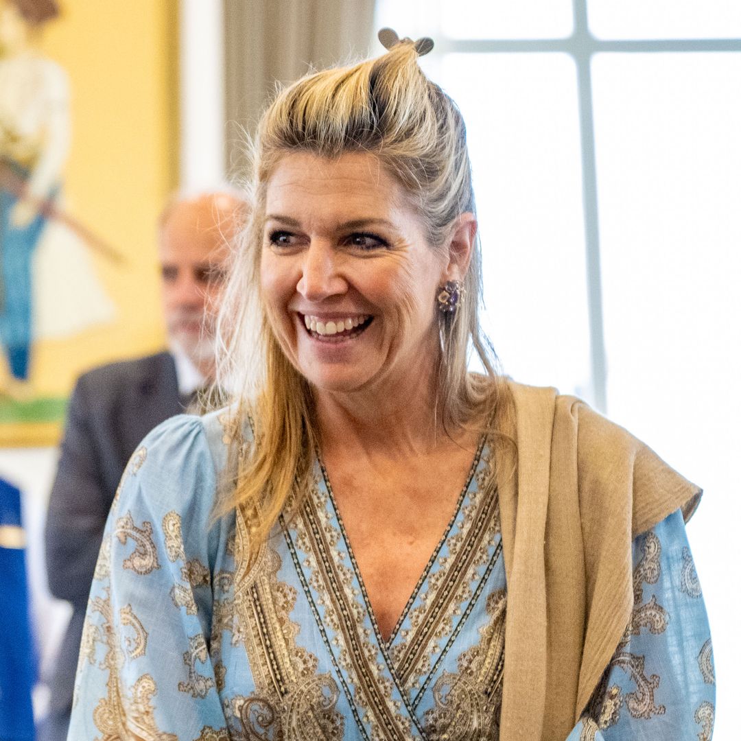 Queen Máxima pays tribute to India in recycled paisley dress with hidden cultural meaning