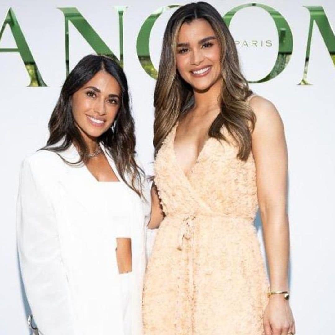Antonela Roccuzzo steps out in all-white ensemble for exclusive dinner, poses next to Clarissa Molina