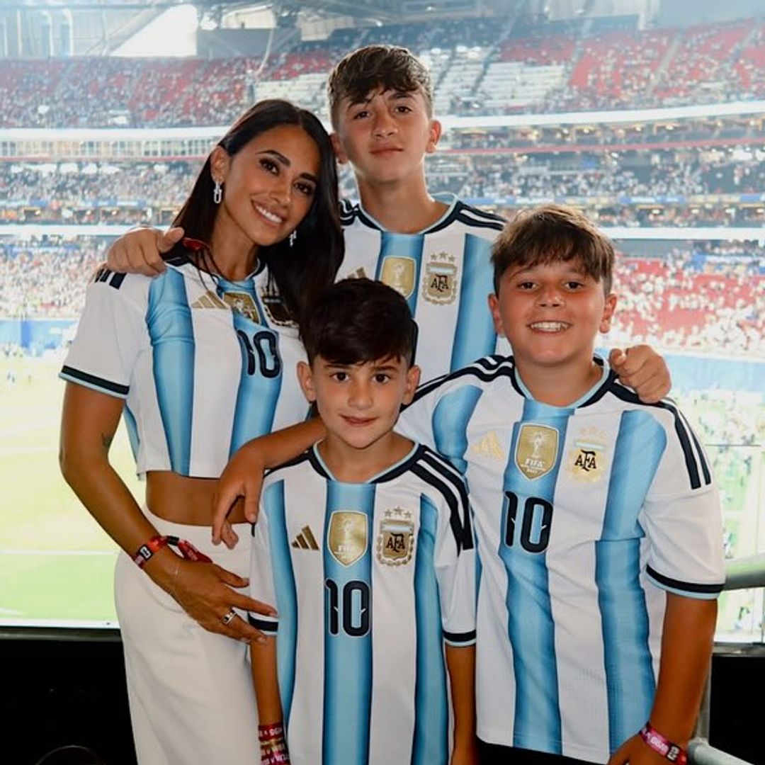 How Antonela Roccuzzo and her sons celebrated Argentina reaching the 2026 World Cup final