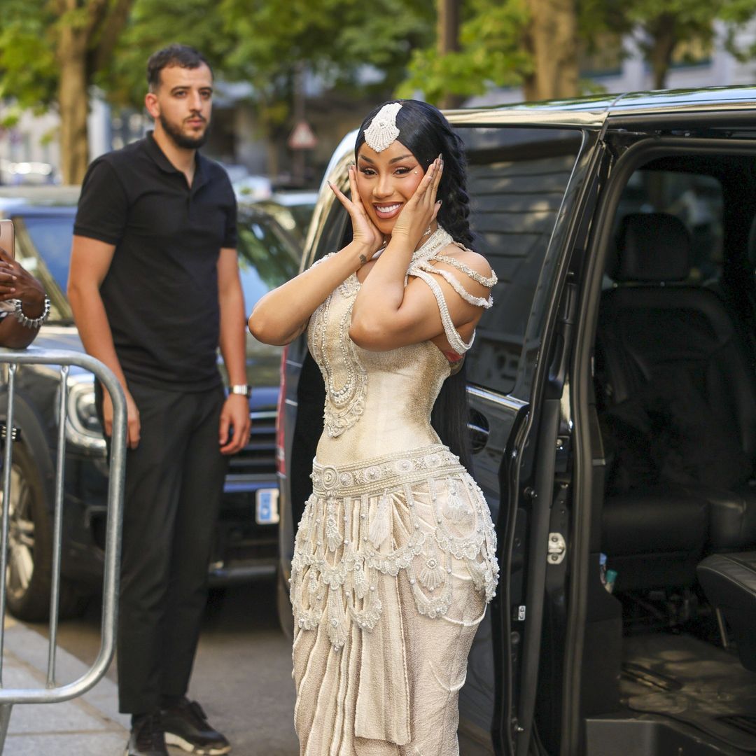 Cardi B channels living sculpture energy in stunning Paris Fashion Week Couture look