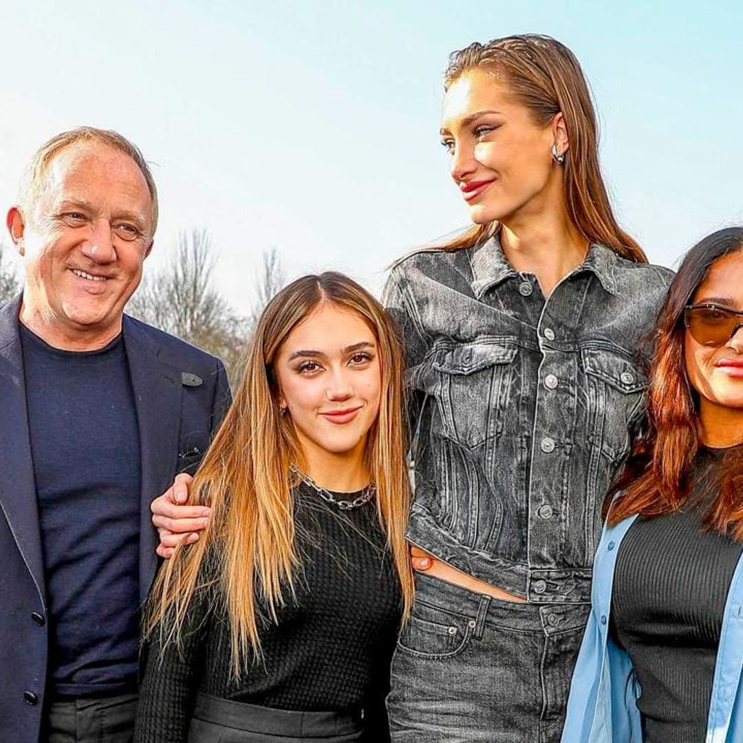 Salma Hayek and François-Henri Pinault bring their daughters to the Balenciaga show