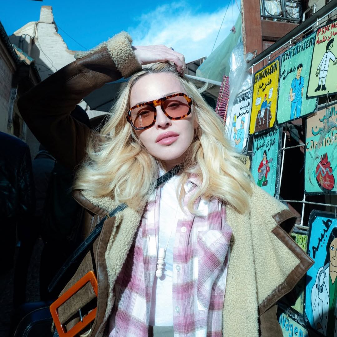 Madonna shares rare family postcards from Morocco with partner Akeem Morris and her children