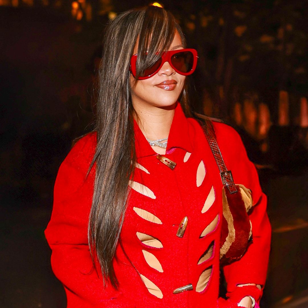 Rihanna steals the show in Paris wearing cut-out ensemble and nude leotard
