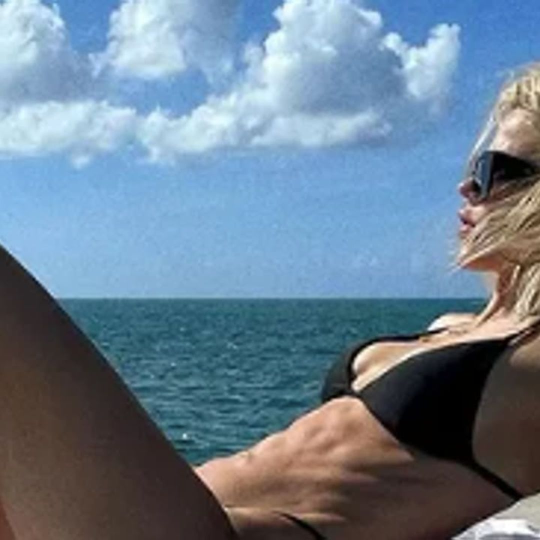 Khloé Kardashian looks unbothered in a bikini with a cryptic quote