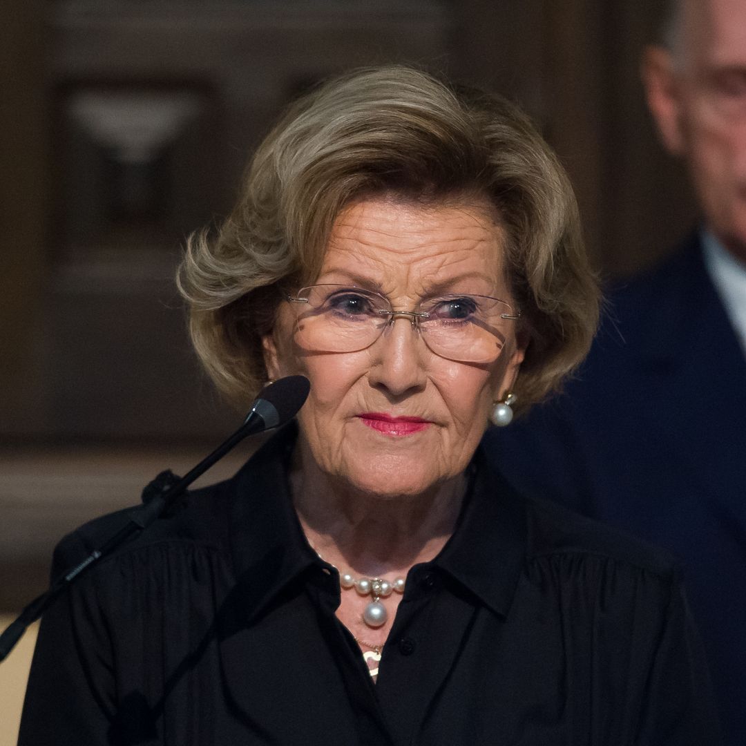 Queen Sonja makes her first trip abroad since King Harald’s death to open art show in Spain