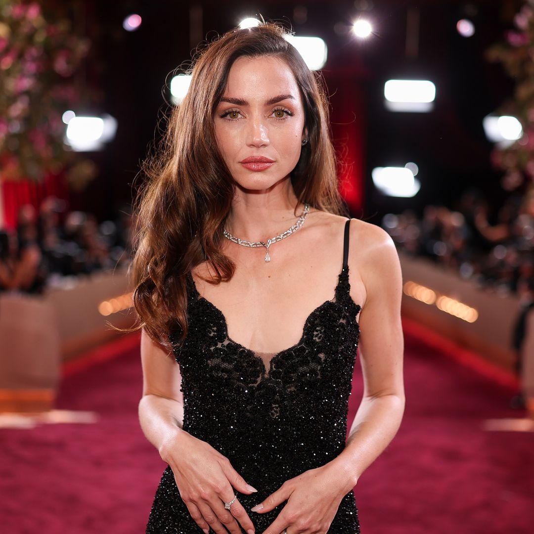 Ana de Armas turns heads in a sheer lace dress and diamond jewels during LA night out