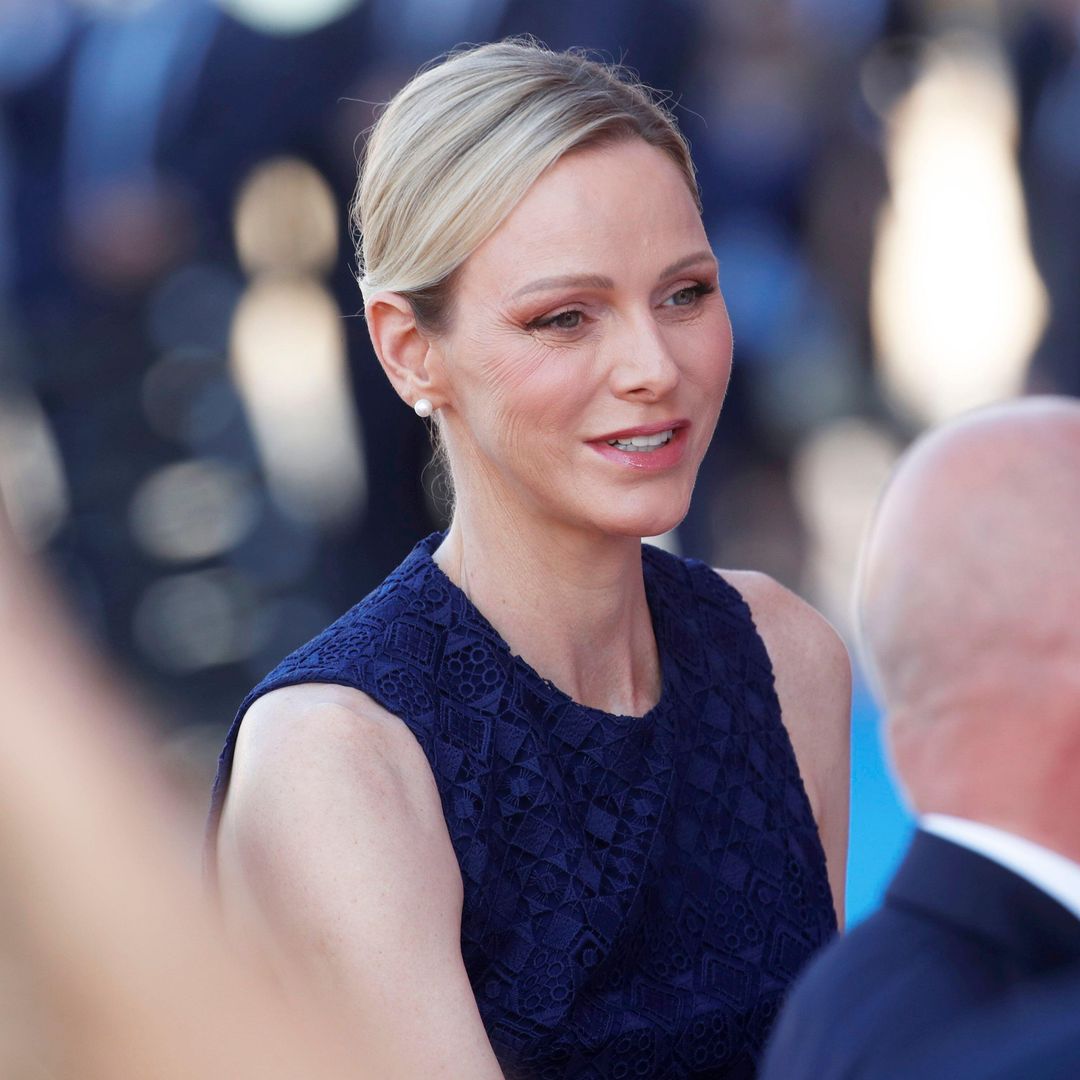 Princess Charlène embraces timeless elegance in navy lace at memorial marking the 10th anniversary of the Nice attack