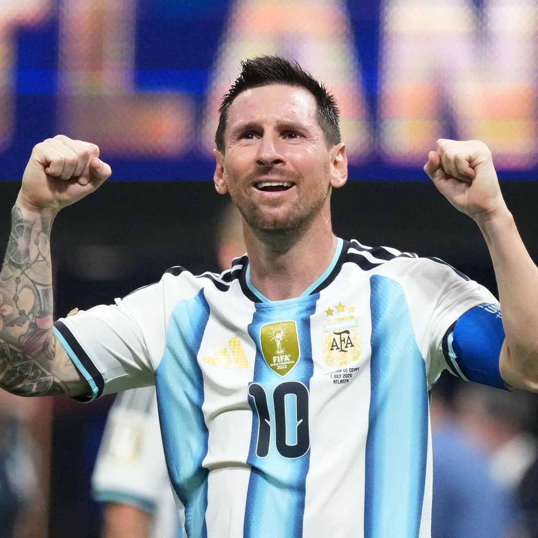 Antonela Roccuzzo beams with pride over Lionel Messi after Argentina’s victory