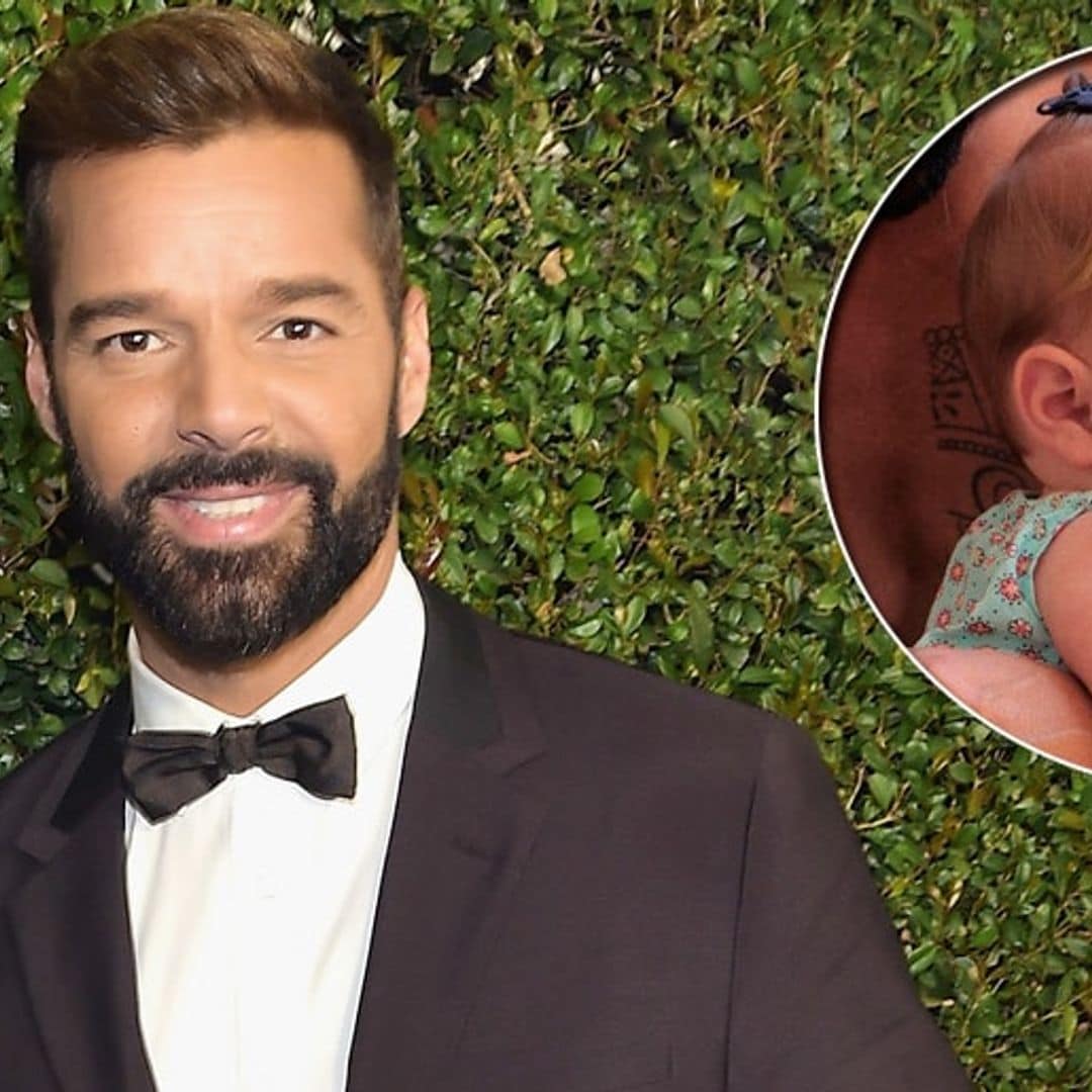 Ricky Martin shared a photo of baby Lucia and she's precious!