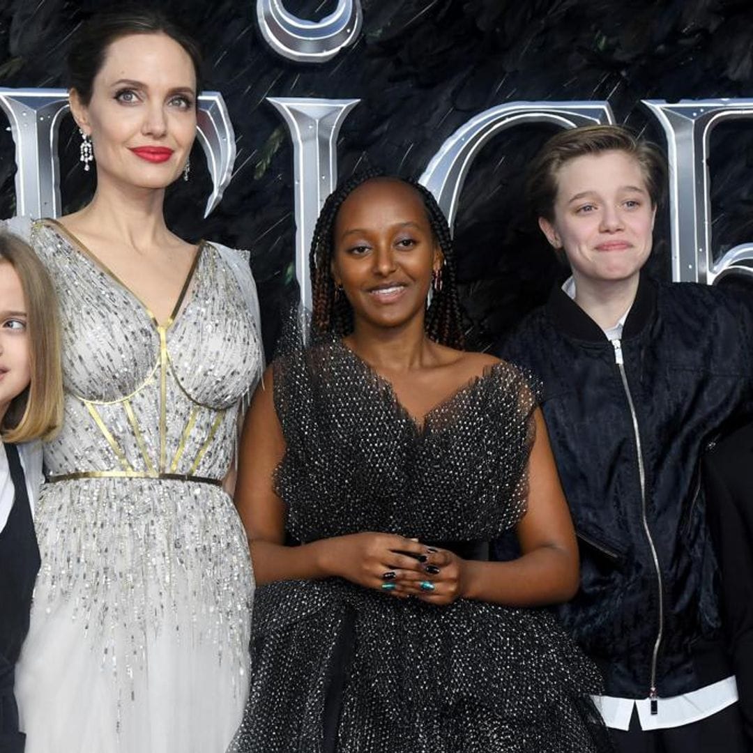 Angelina Jolie and Brad Pitt’s twins make appearance at Maleficent premiere
