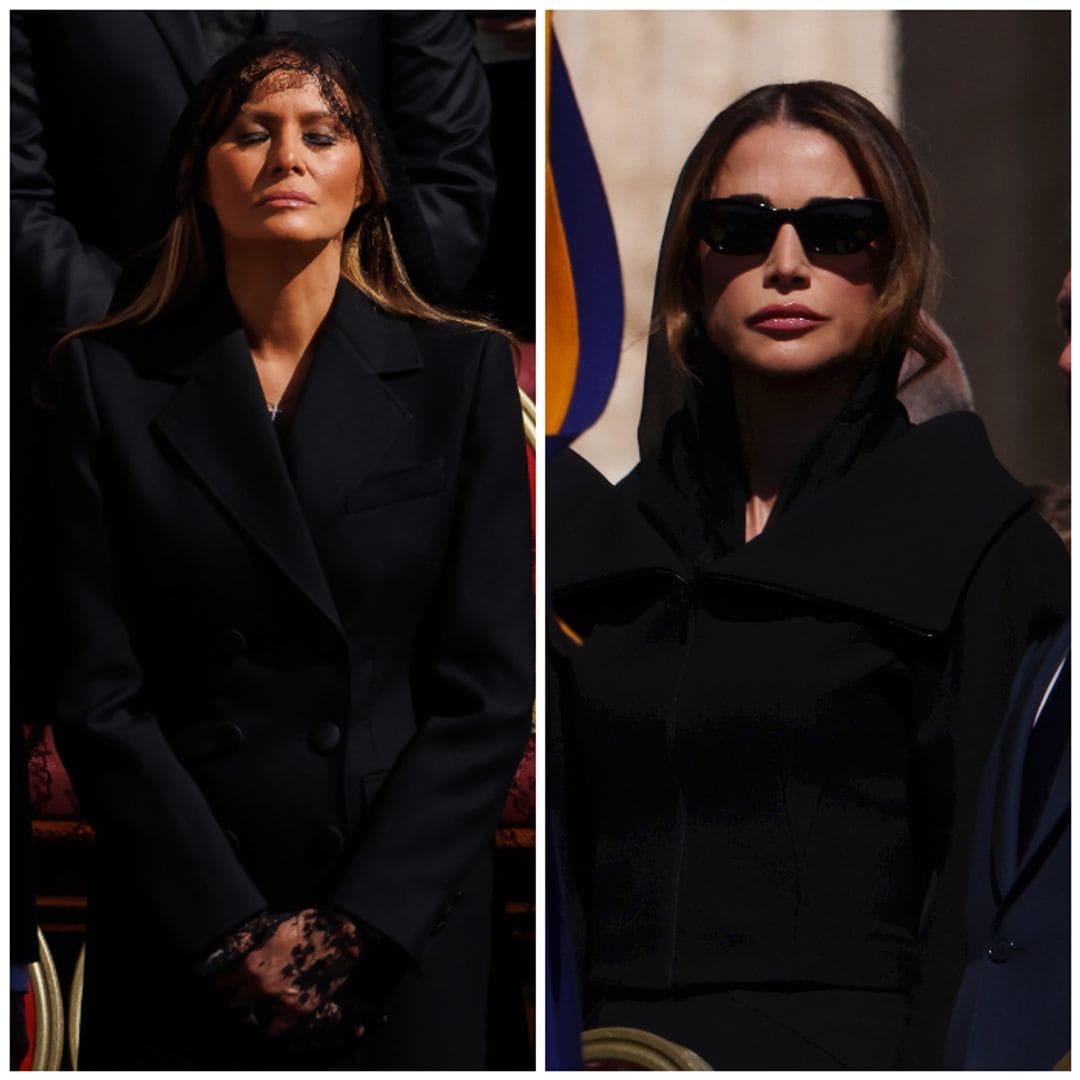 Melania Trump and Queen Rania at Pope Francis' funeral