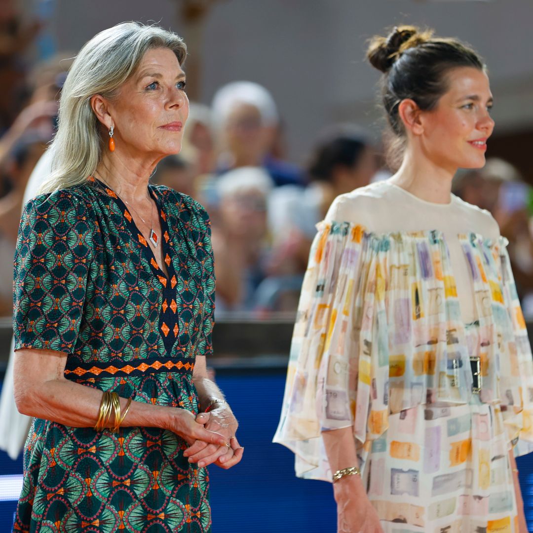 Princess Caroline and Charlotte Casiraghi’s palace appearance features a special Grace Kelly detail