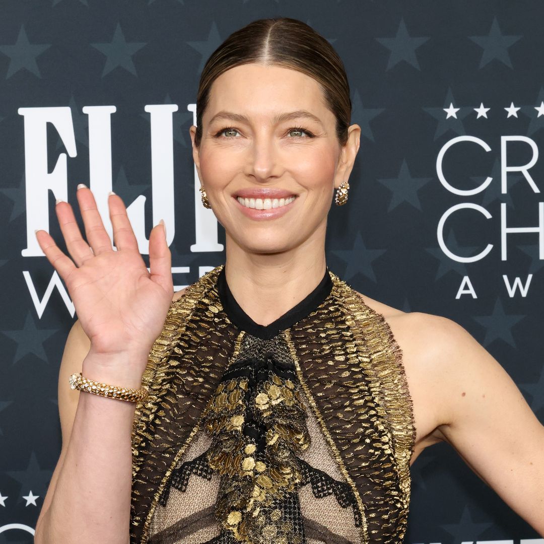 Jessica Biel’s shimmering gold Lanvin gown is what we’re still talking about