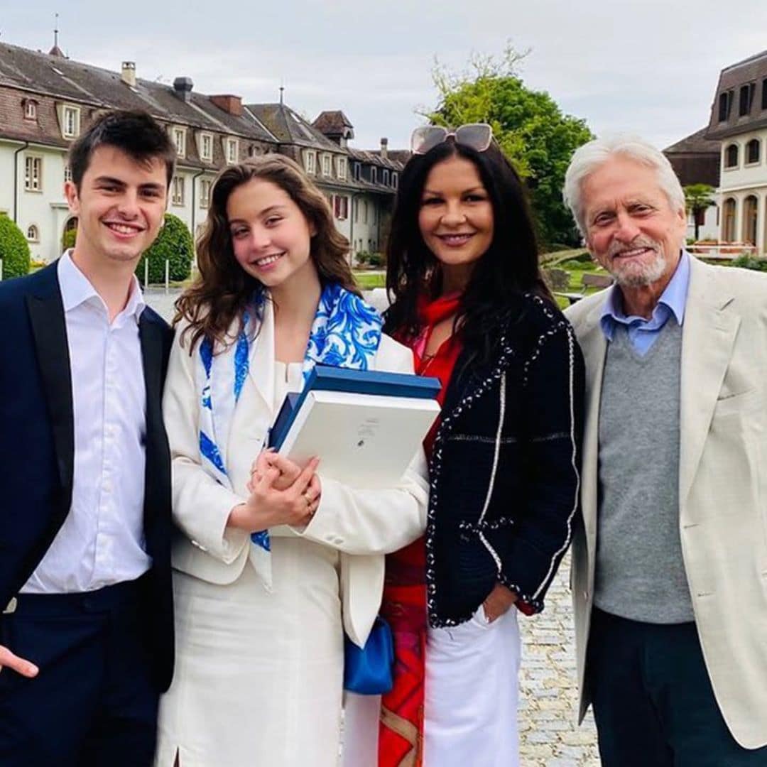 Michael Douglas and Catherine Zeta-Jones’ daughter Carys graduates high school with honors