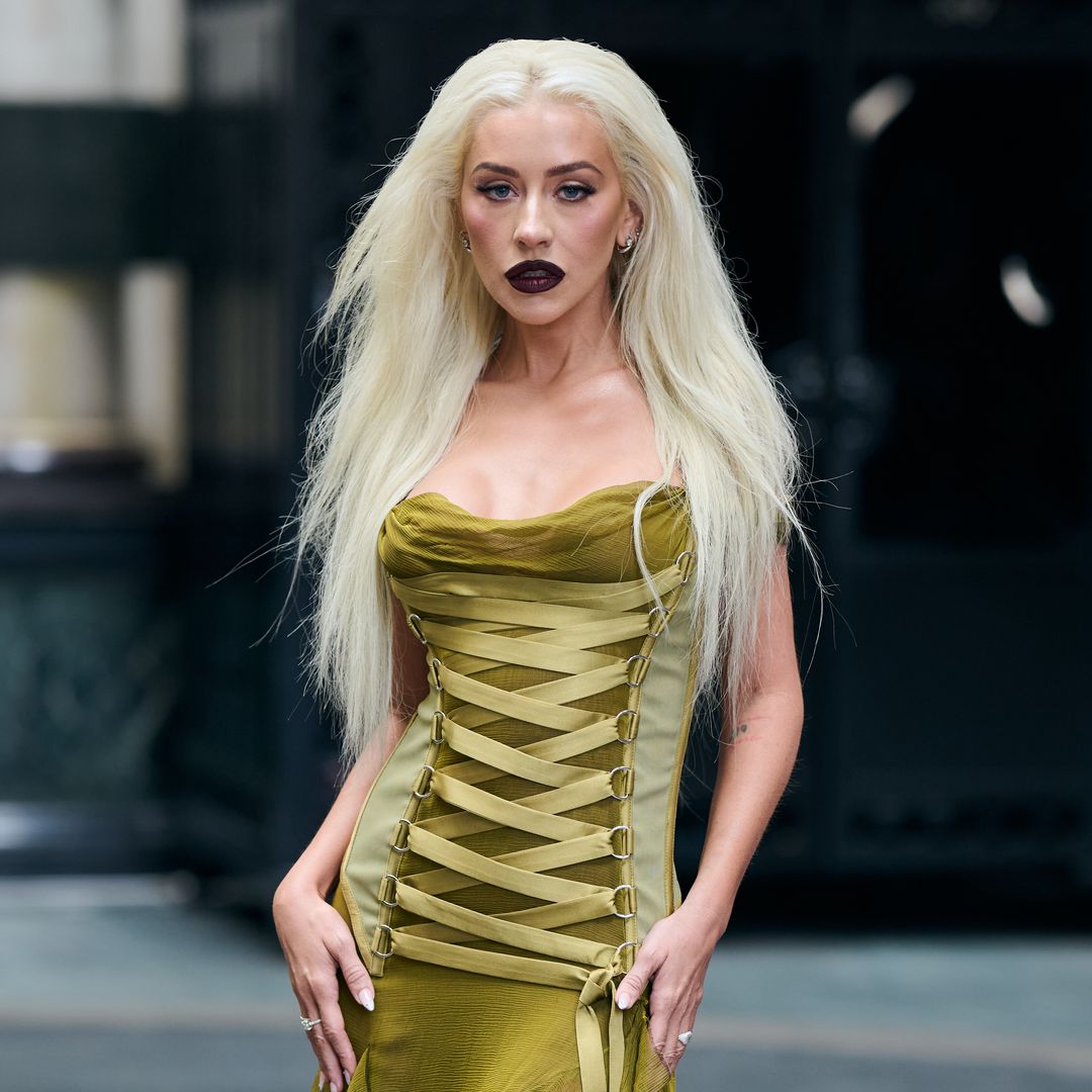 Christina Aguilera revives vintage Versace dress for the first time in 22 years