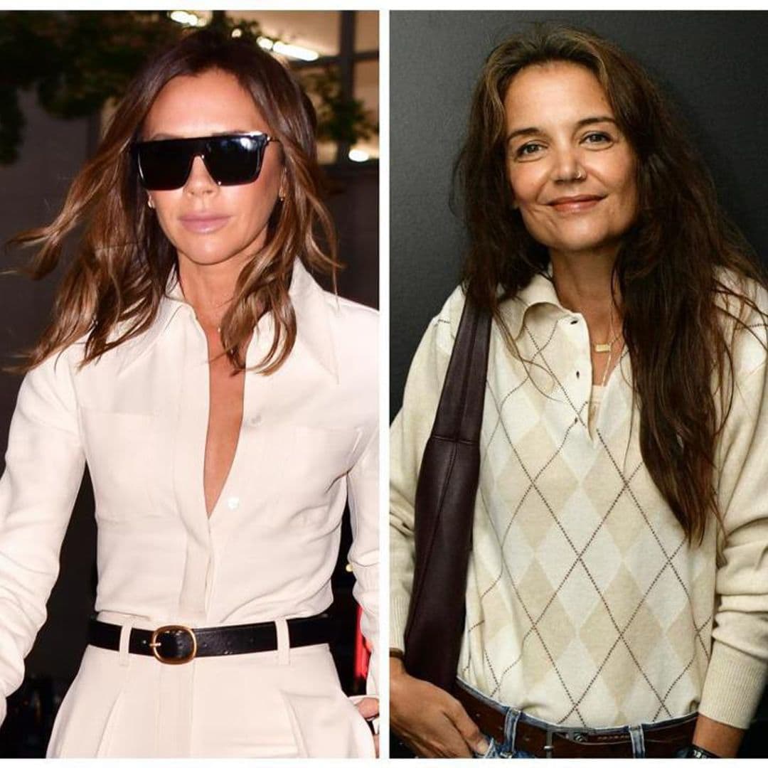 Victoria Beckham and Katie Holmes celebrate the launch of her watch collection in NYC