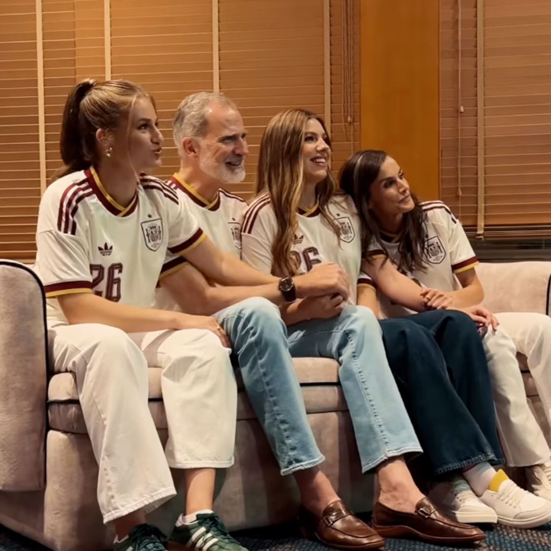 King Felipe VI celebrates Spain's World Cup victory with Queen Letizia and Princess Leonor in emotional family video