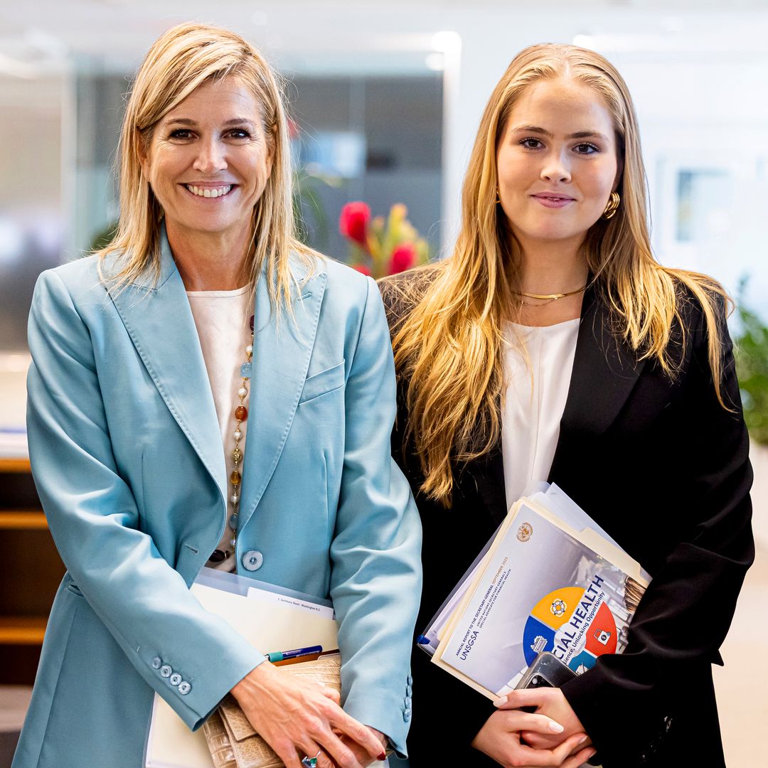 Princess Amalia makes key institutional debut in Washington with Queen Máxima