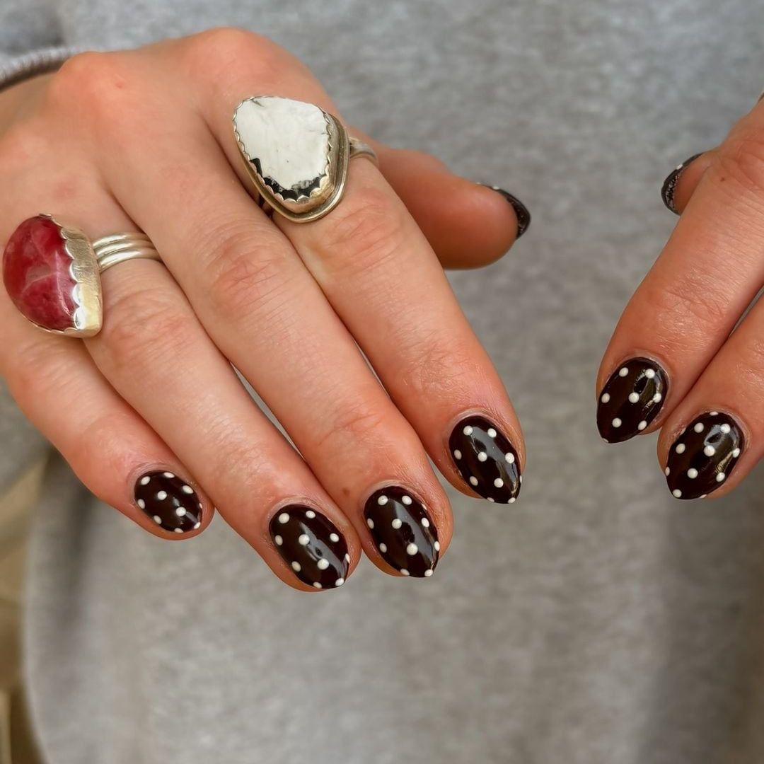 11. Polka Dot Nails