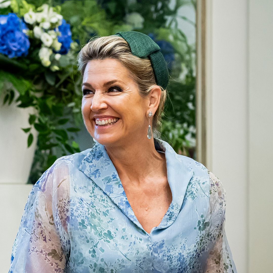 Queen Máxima's favorite floral earrings reveal the Spanish jewelry trend she can't stop wearing