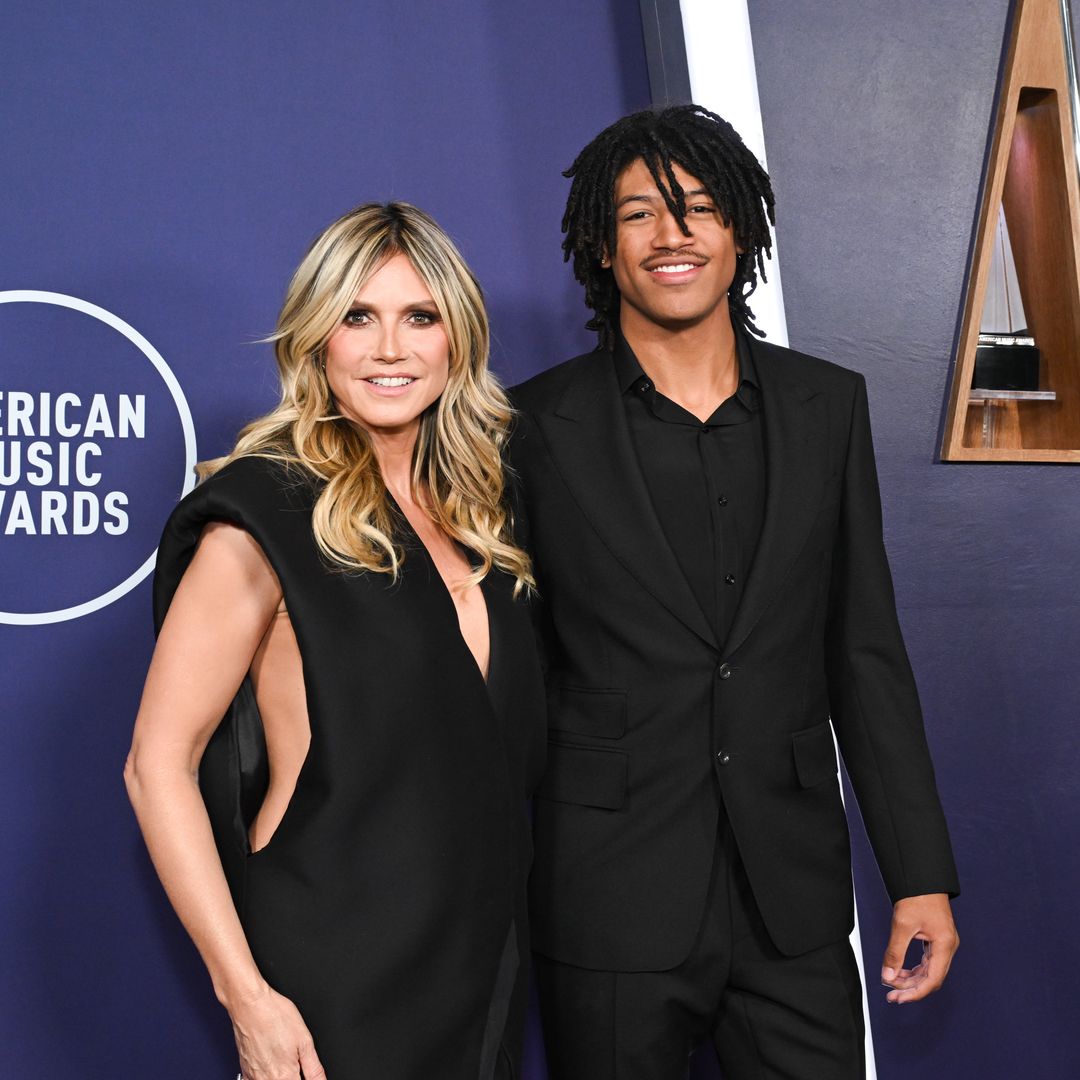Heidi Klum shares advice with son Henry in stunning all-black looks at 2025 AMAs