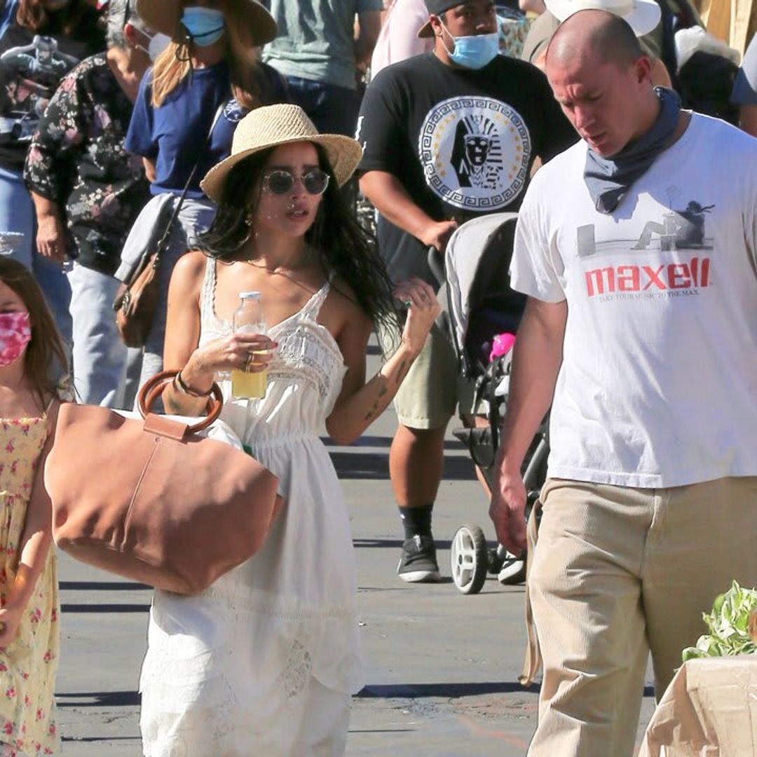 Zoë Kravitz is seen for the first time spending time with Channing Tatum & his Daughter