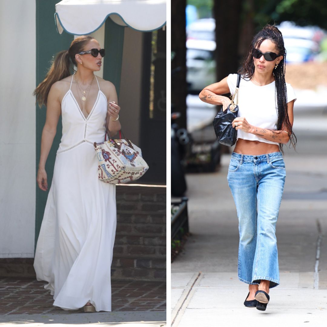 Jennifer Lopez, Jeff Bezos, Dakota Fanning and Zoë Kravitz among the celebs closing out summer in breezy white looks