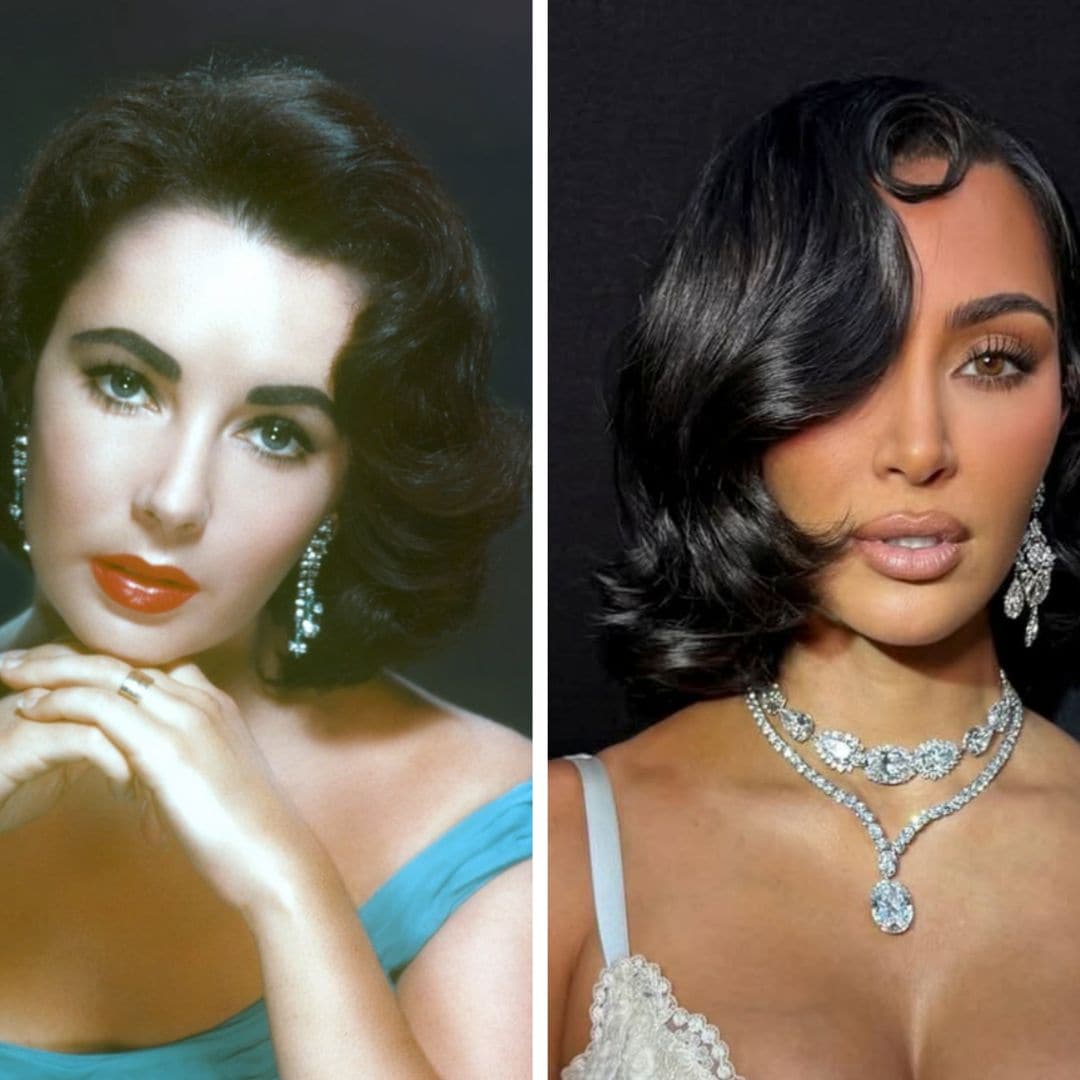 Kim Kardashian poses in Elizabeth Taylor's iconic diamond earrings: 'She understood her power and her beauty'