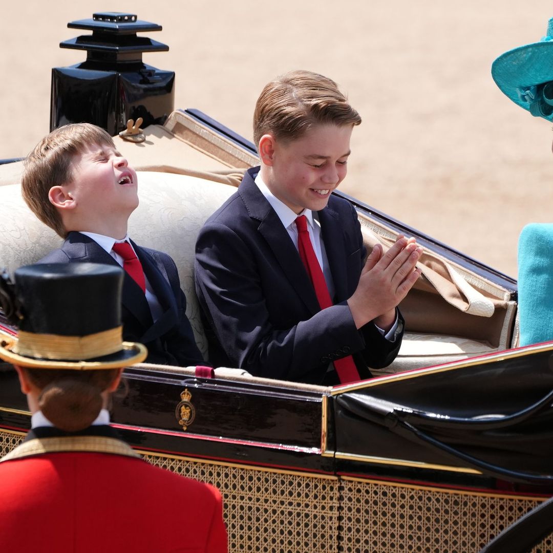 Prince Louis steals the spotlight at Trooping the Colour with whisper to George