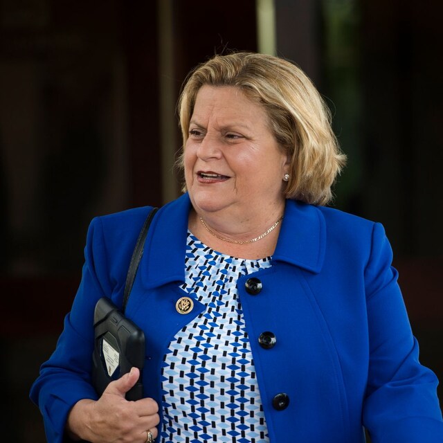  Rep. Ileana Ros-Lehtinen, R-Fla., leaves the House Republican Conference meeting at the Capitol Hill Club in Washington on Tuesday, May 19, 2015. (Photo By Bill Clark/CQ Roll Call)