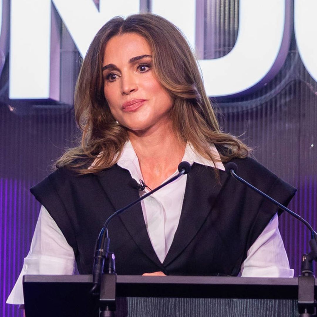 Queen Rania showcases striking black-and-white look while delivering powerful message at SXSW London