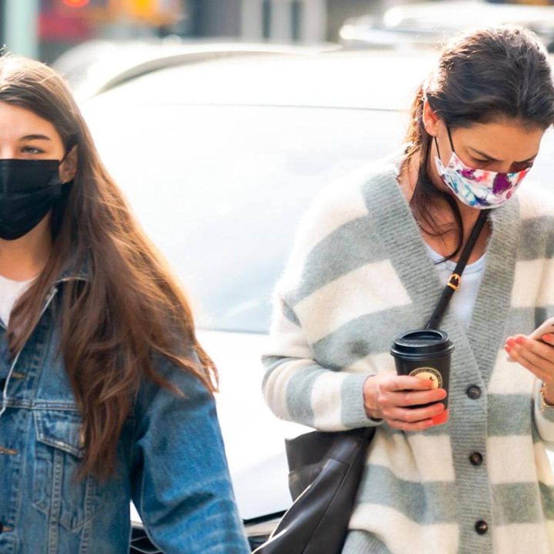 Katie Holmes and Suri Cruise headed to an arts and crafts store over the weekend: Pictures