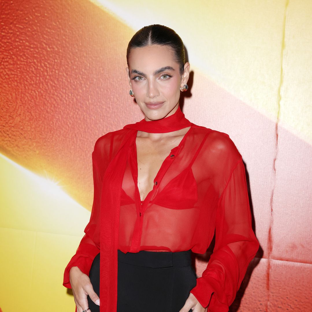 María Gabriela de Faría stuns in sheer look at 'Superman' screening