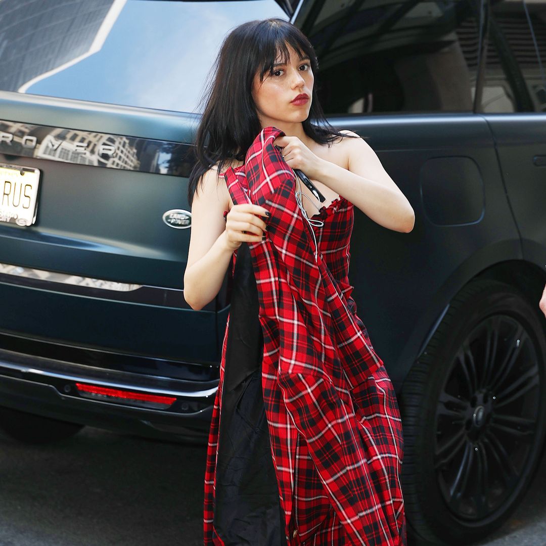 Jenna Ortega steps out in edgy red dress in latest New York City outing