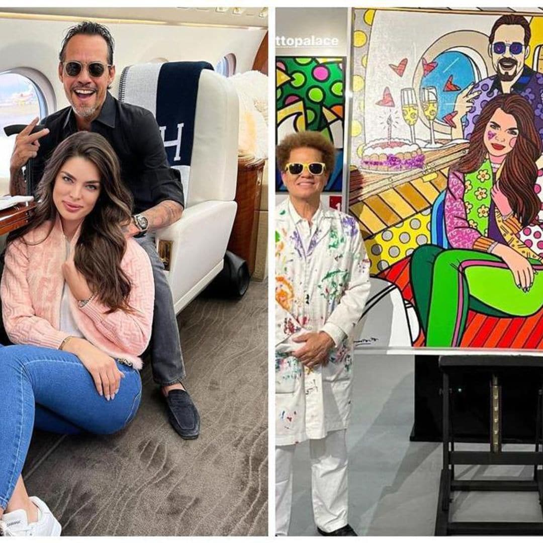 Marc Anthony and Nadia Ferreira receive a big surprise for their first wedding anniversary