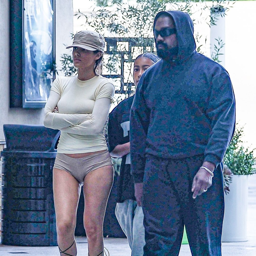 Bianca Censori takes Kanye West's daughter to the movie theater wearing another revealing outfit