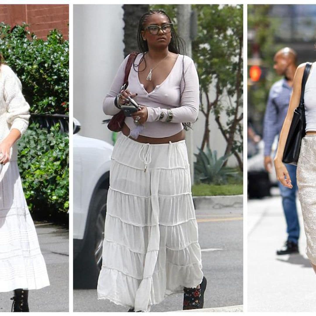 Sasha Obama and more celebs are pushing Boho skirts this fall