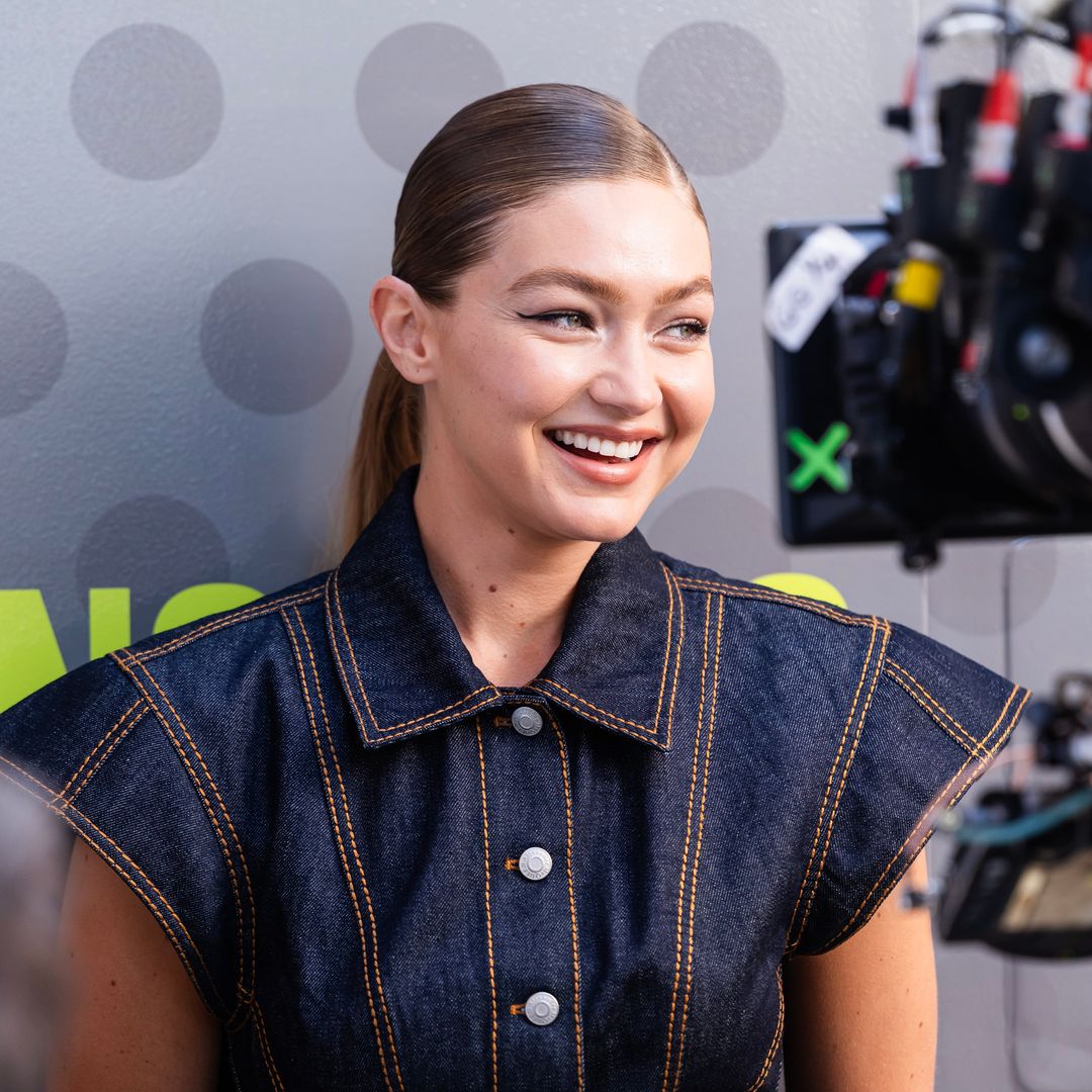 Gigi Hadid shines in a polka dot bikini for fun day in the sun with friends