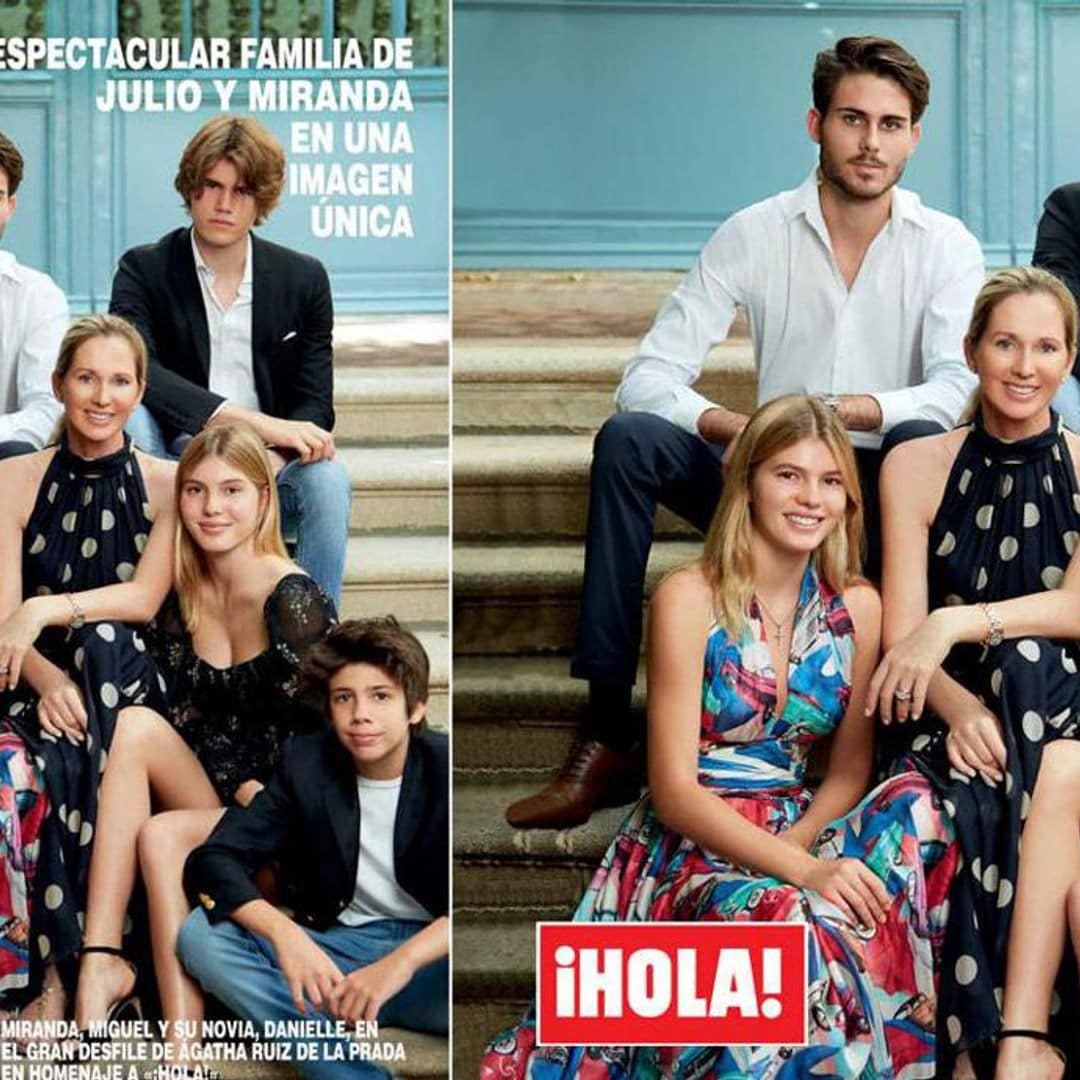 Julio Iglesias' wife Miranda Rijnsburger covers ¡HOLA! Spain with their beautiful kids