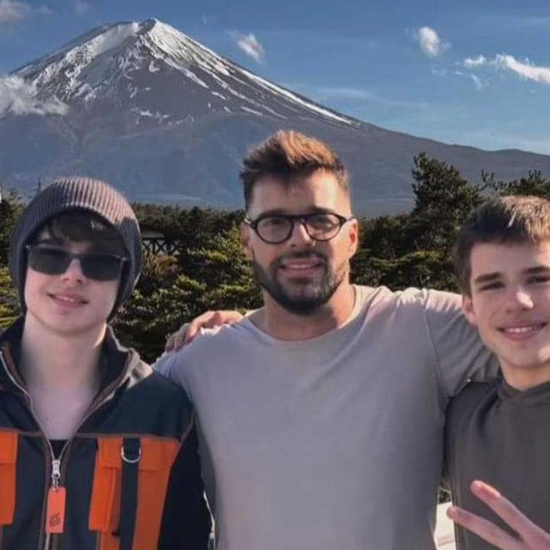 Ricky Martin and his sons share stunning photos from Mount Fuji