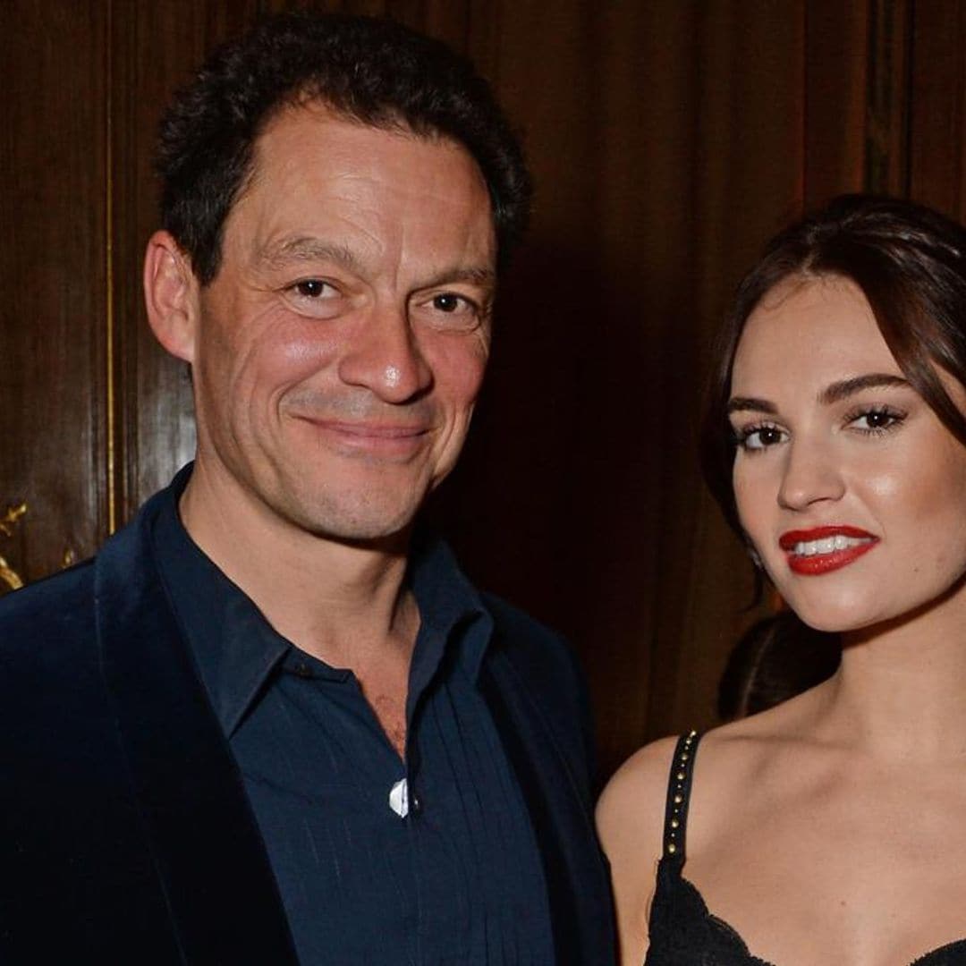 Lily James real life drama with co-star Dominic West
