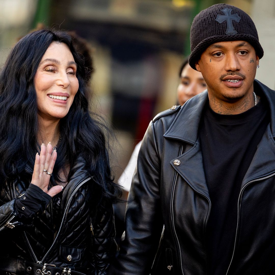 Cher and her boyfriend Alexander Edwards rock coordinated outfits Rome fashion show