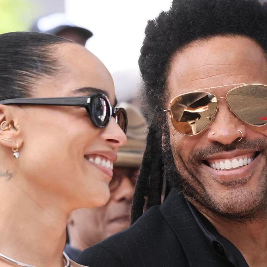 Lenny and Zoe Kravitz share adorable father-daughter moment on his Walk of Fame ceremony